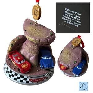 Disney Store Disney Pixar Cars 15 Year Anniversary Legacy Ornament As-is